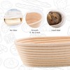 DOYOLLA Mini Oval Proofing Set (6.5inch, set of 5), Sourdough