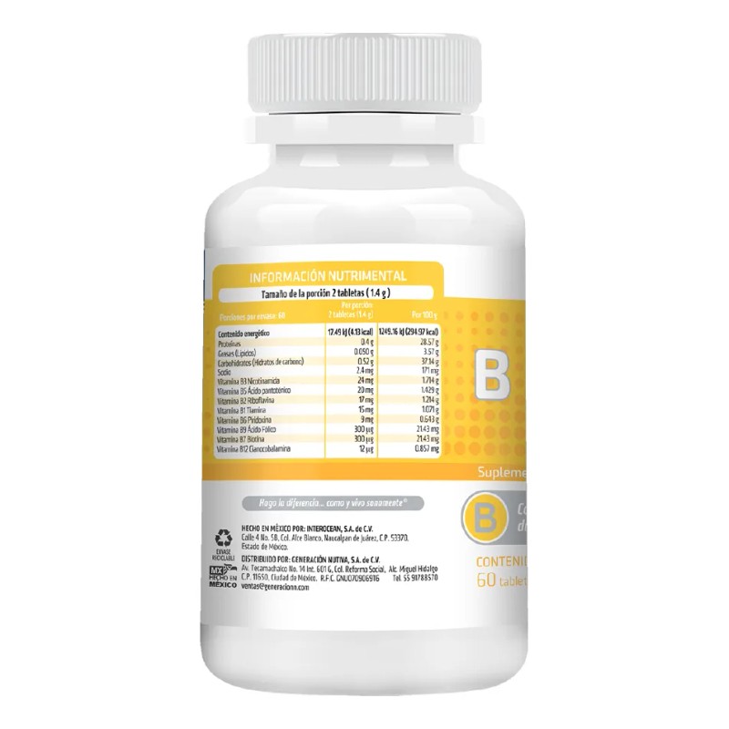 HEALTHADDICTION - Complejo B Vegano B Complex, Vitaminas B1, B2,