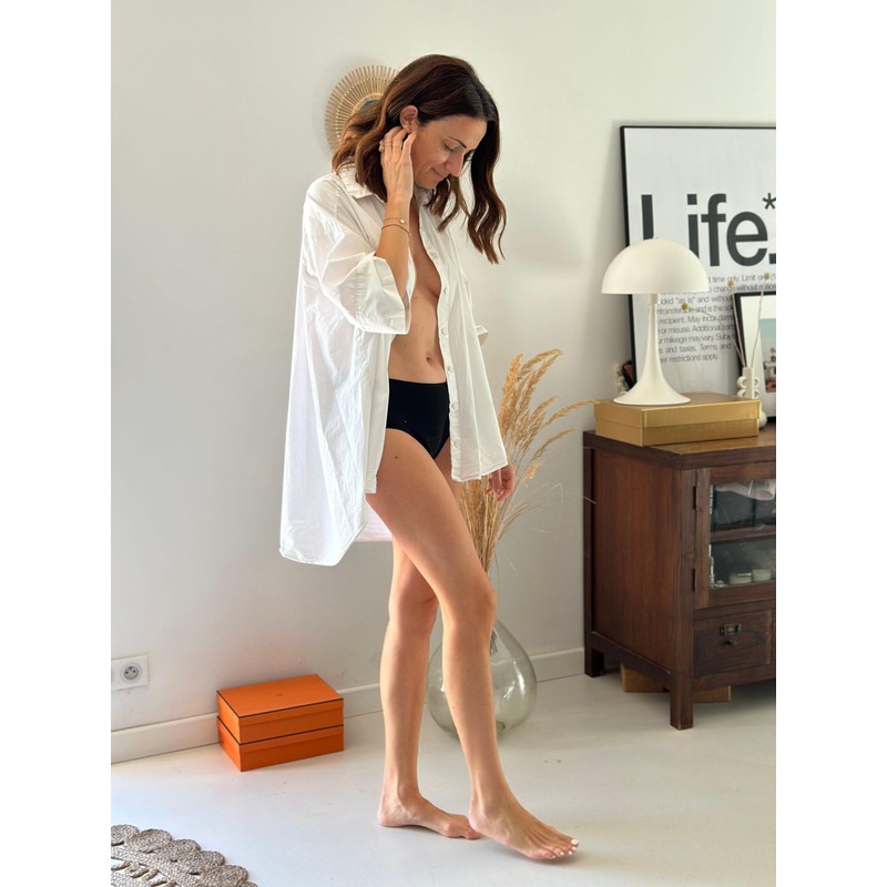 Organyc Organic Cotton Reusable Period Underwear, High Waist Panty, Ultra-Absorbent,