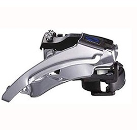 SHIMANO Altus Mountain Bike Front Derailleur - Multi-Clamp (Top-Swing/Dual Pull/Band-Type 34.9MM (W/31.8 & 28.6MM Adapter) - FD-M310)
