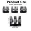 BOXOB 4pcs French Side Comb, Black Small French Twist Hair