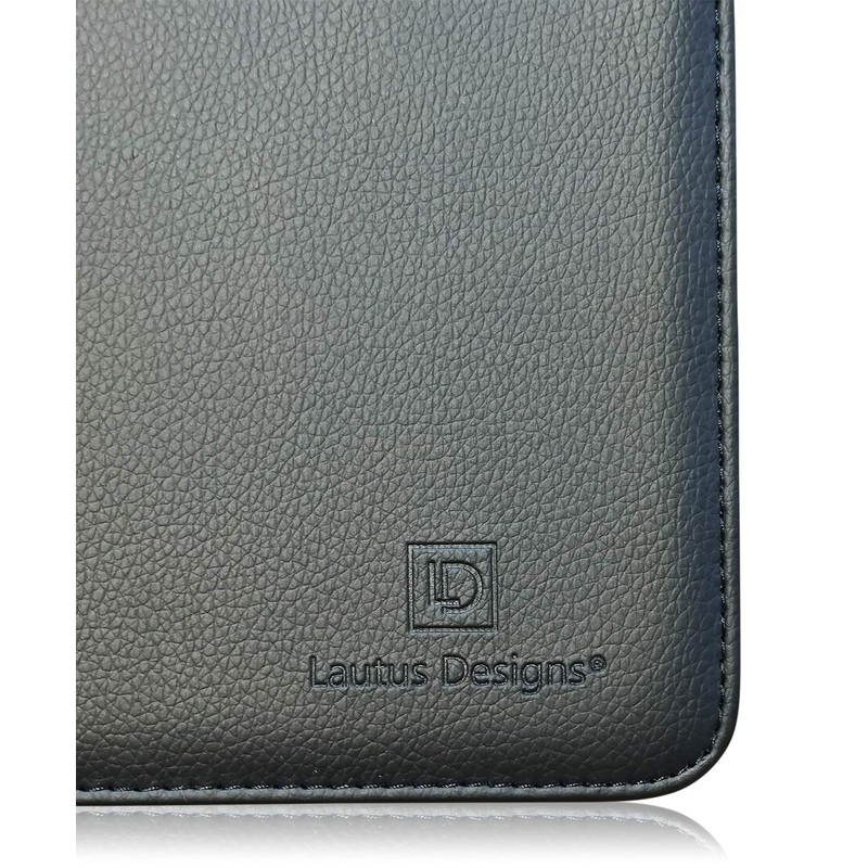 Junior Zippered Padfolio with A5 Notepad - Matt Black PU