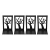 4Pcs Metal Book Ends Orderly Storage Arbitrary Adjustment Smoother Edges