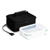 HOTLOGIC Mini Portable Electric Lunch Box Food Heater with Glass