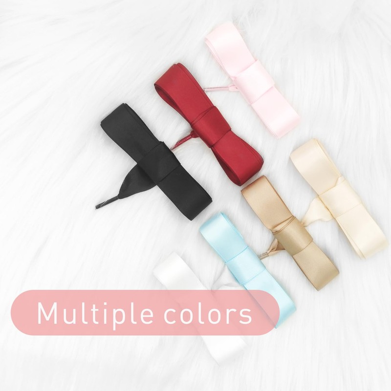 UamGlsob Satin Ribbon Flat Shoelaces, 2 cm Wide, Colourful Soft