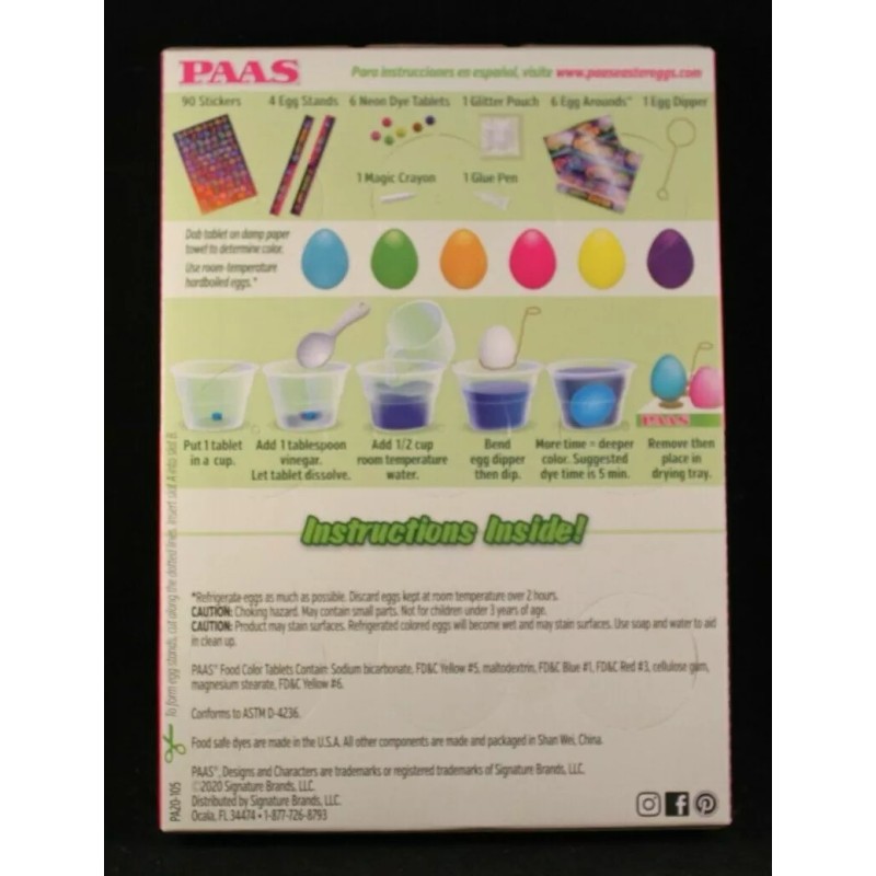 Paas - Neon - Easter Egg Decorating Kit - Decorates