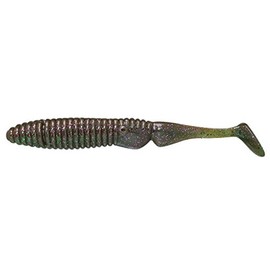 JACKALL Worm Ammonite Shad, 3.0 Inch, Weed Gill