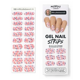 MOYOU LONDON Semi Cured Gel Nail Strips - 20 Pcs. Nail Wraps for Salon-Quality Manicure - Works with Any UV Lamp - Easy to Apply, Trim, & Remove Gel Stickers
