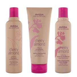 Aveda Cherry Almond Trio Bundle w/Softening Leave-In Conditioner 200ml