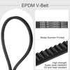 sourcing map BX37 EPDM V-Belt, Raw Edge Cogged Industrial Rubber