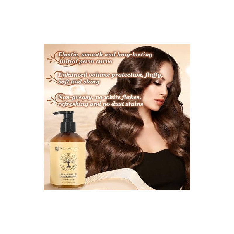 Meanju Long-Lasting Styling Moroccan Volume 300 g, Moroccan Curl Cream,