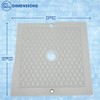 Poolzilla 2-Pack 10" Skimmer Lid Replacement for Hayward SPX1082E, SP082,