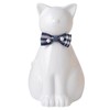 Duuclume Handcrafted Ceramic Cat Urn for Ashes,Cat Statue Funeral Memorial