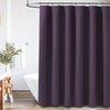 BTTN Purple Shower Curtain - Linen Textured Heavy Duty Waterproof