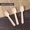 200 PCS Mini Wooden Spoons, 4 Inch Disposable Wooden Spoons,