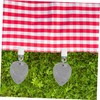 LIFKOME 4Pcs Decorative Tablecloth Weights with Clip Elegant Stone Hangers