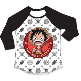 Great Eastern Entertainment One Piece - SD Monkey D. Luffy Sublimation 3/4 Sleeves Shirt Multicolor