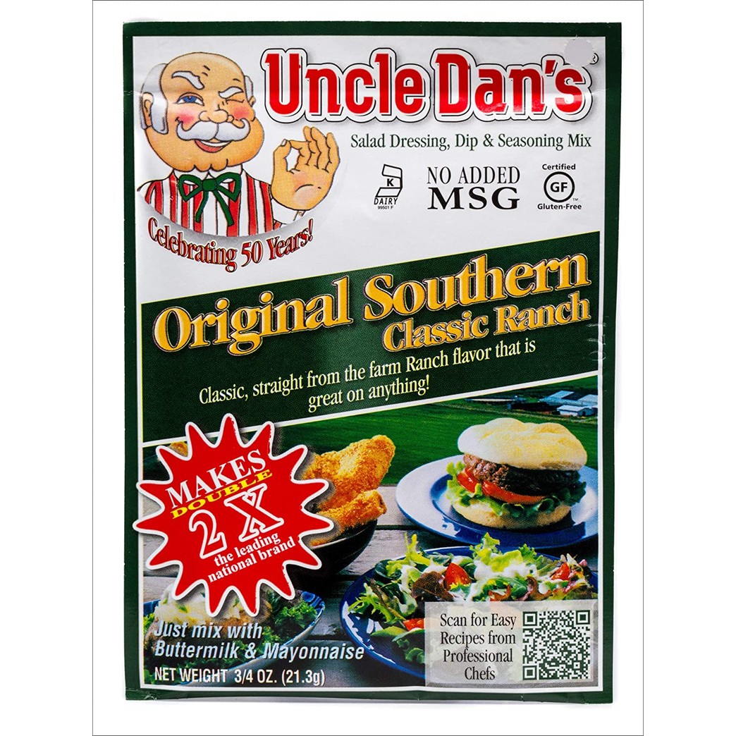 Uncle Dan's Oringinal Southern Classic Ranch Dressing, Dip, and Seasoning Mix- 1 Packet