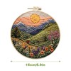 Embroidery Starter Kit for Adult Beginner with Landscape Tree Mountain
