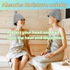 Jindizi 3 Pcs Wool Sauna Hat for Men & Women