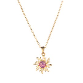 KOFISNI Rapunz Sun Necklace for Women 14k Gold Plated Tangled Sun Necklace Rapunzel Princess Necklace Christmas Jewelry Gift