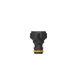 Fiskars FiberComp 1027053 Tap Connector, for Taps, Diameter 21 mm (G 1/2 Inch), Universal Size, 10 g, Black/Orange