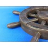 Hampton Nautical Rustic Wood Finish Ship Wheel, 12"