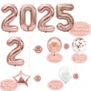 JOJO FLY Rose Gold Graduation Decorations 2025, Rose Gold 2025