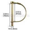 PTO Shaft Locking Pin 1/4" x 2-1/4" ( PACK of