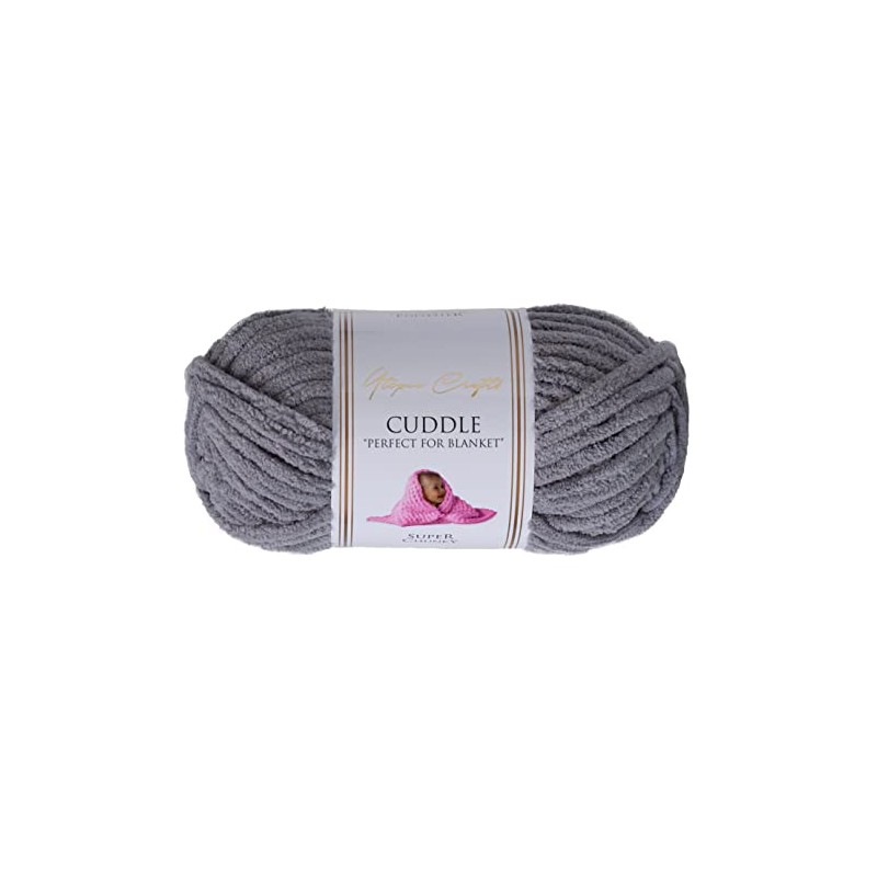 Utopia Crafts Cuddle Super Chunky Chenille-Garn zum Stricken und Häkeln,