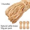 WORUIB 3 Bundles Brown Raffia Straw For Gift Wrapping, DIY