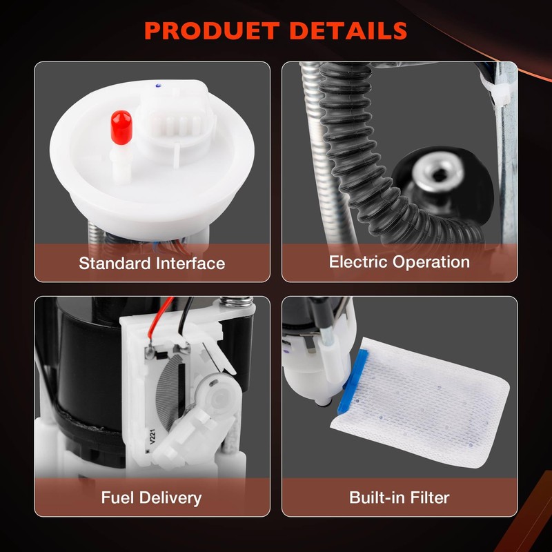 2204852 47-1010 Electric Fuel Pump Assembly Compatible with 2013-2019 Polaris