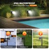 AIDROIT Solar Spot Lights Outdoor Waterproof Color Changing Landscape Lighting