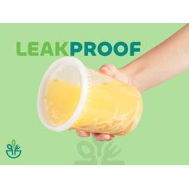 JoyServe Deli Food Containers with Lids - (144 Sets) Bulk Case of 72-32 Oz Quarts & 72-16 Oz Pints Airtight Food Storage Takeout Meal Prep Containers, BPA-Free, Dishwasher, Microwave Safe