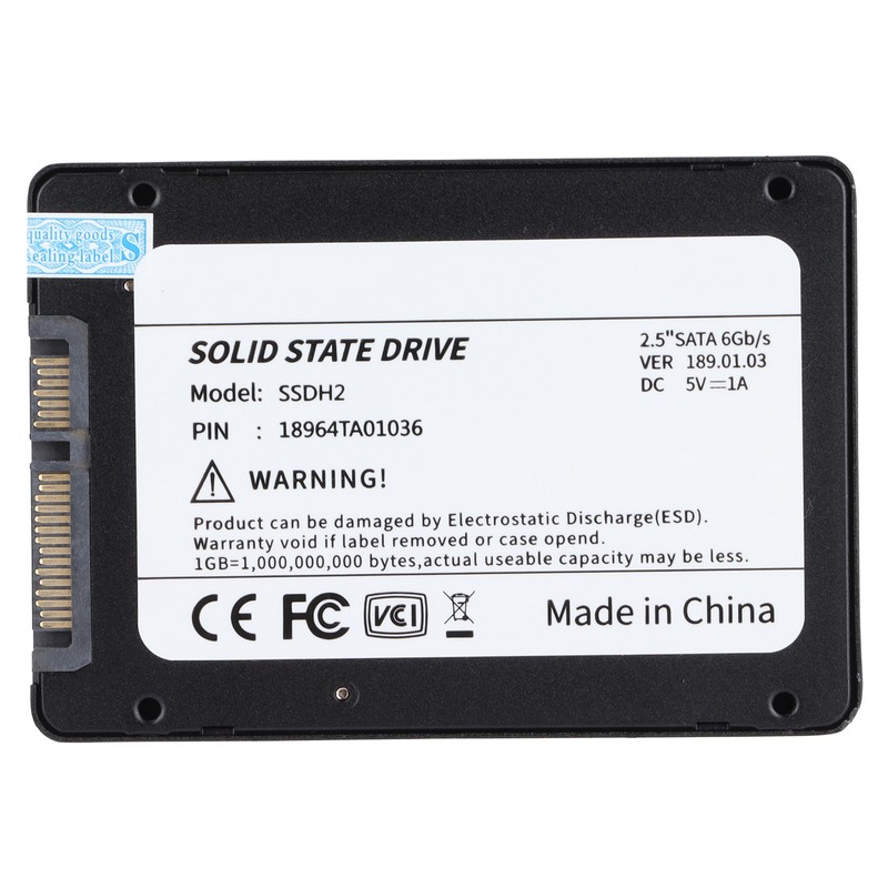 BU KING 2.5inch SSD Black High Speed Metal Hard Drive