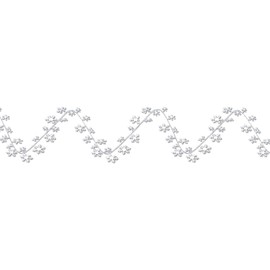 Gleam 'N Flex Snowflake Garland 25 Feet