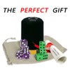 MEISHUNUK Dice Stacking Cup(Black) Set with 4 Pcs 19mm(Puple) and