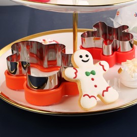 ETERSION - Cortador de galletas de jengibre (5 piezas, 5 tamaños, 1 a 4.9 pulgadas), cortador de galletas de jengibre para hombre