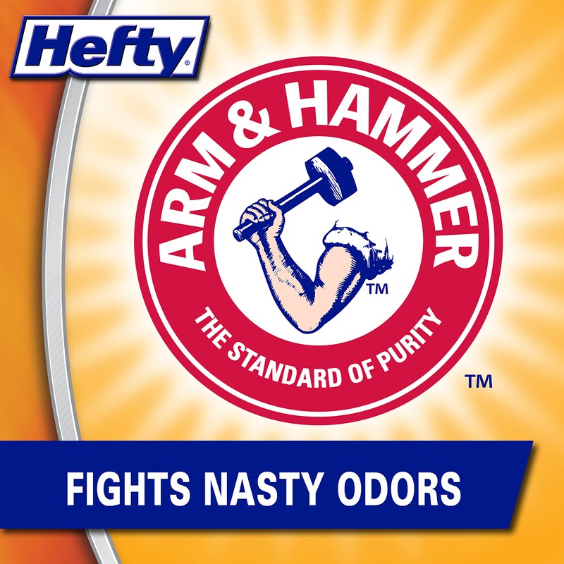 Hefty Ultra Strong Tall Kitchen Trash Bags, Clean Burst Scent,