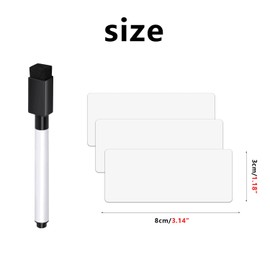 40pcs Dry Erase Magnetic Labels,Waterproof/Reusable Sticky Notes,Magnetic Notepads for Refrigerator,Dry Erase Magnetic Sheets,Blank Magnet Stickers to Write for Office,Education,Fridge,Shelves,Cabinet