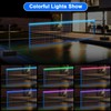 Alpcouts Pool Volleyball Net Set with Lights, Solar Powered Portable
