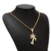 UALGL A-Z Letters Necklace Crown Necklace for Men Women 18K