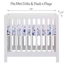 Forever Pooh Fitted Mini Crib Sheet