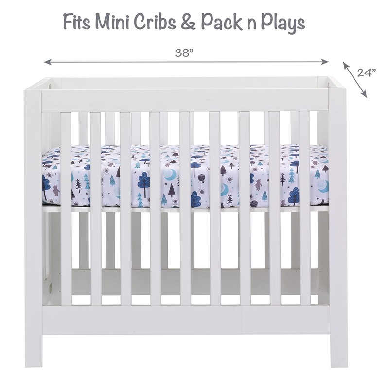 Forever Pooh Fitted Mini Crib Sheet