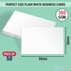 Pack of 50 Blank Flash Cards White (85 x 55