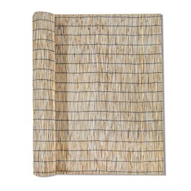 Trademark Innovations Bamboo Fence for Patio Privacy Balcony Privacy Patio Bamboo Privacy Screen Reed Fencing 16.4FT x 5FT (Tan)