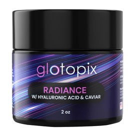 Glotopix Radiance Facial Cream - Moisturizer Face and Body Boosts Collagen, Suitable for All Skin Types - Skin Feels Softer and Smoother, Long-Lasting Hydration, Easy & Fast-Absorbing Face Cream - 2Oz