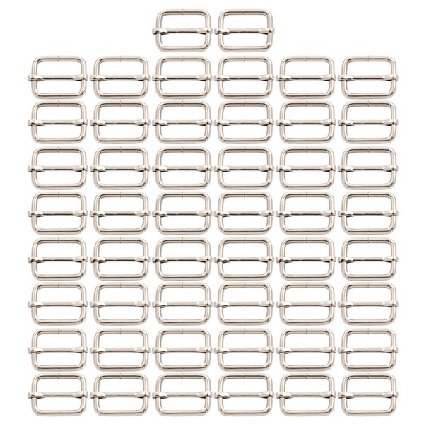 BIKICOCO Metal Slide Adjuster Buckle Tri-Glides with Movable Center Bar,