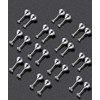 Tornito 12 Pairs Tiny Stud Earrings Stainless Steel Round Cubic