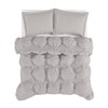Truly Soft Cloud Puffer Grey Microfiber 3-Piece Full/Queen Comforter Set,